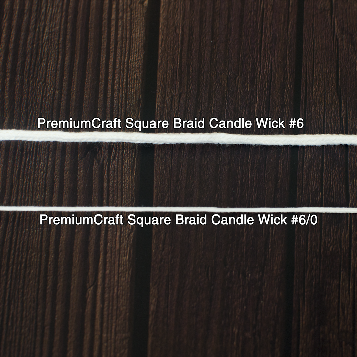 PremiumCraft Square Braid Cotton Candle Wick #10