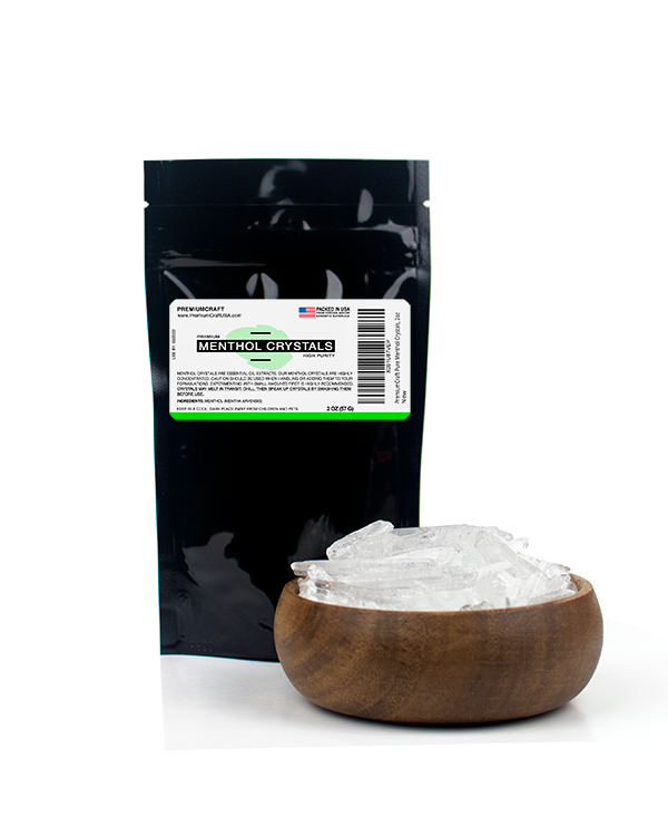 Cristaux de menthol Natural Room & Spa Quality Freshener - 100% pur et  naturel à partir de menthe poivrée 2 oz 
